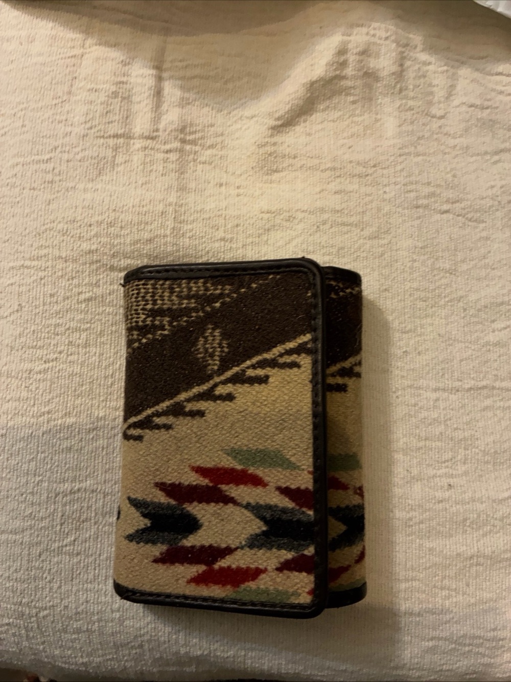 Pendleton Beige Brown Black Red Patterned Wallet